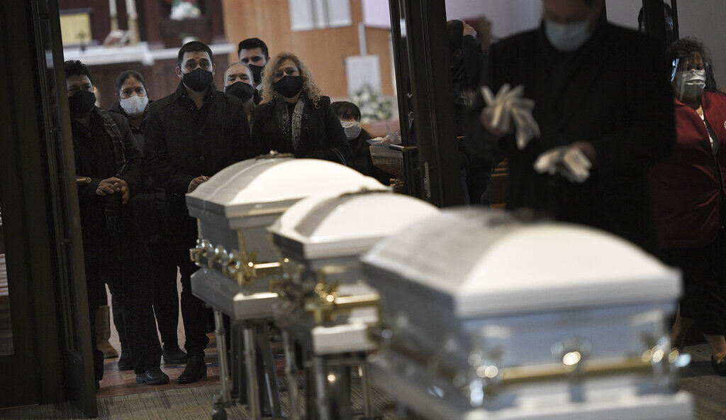 APTOPIX Fatal Fire Illinois Funeral